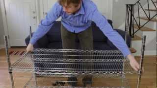 How to Assemble Wire Shelving Racks [upl. by Eveivaneg]