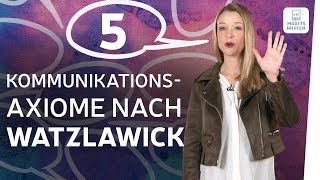 Kommunikationsmodell I 5 Axiome Watzlawick I Deutsch [upl. by Akamahs]