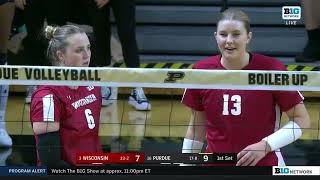 3 Wisconsin Vs 16 Purdue  NCAA Women Volleyball Full Game 11172023 [upl. by Murage]