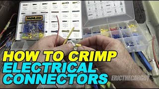 How To Crimp Electrical Connectors [upl. by Ruffin]