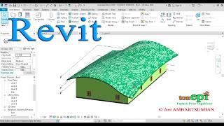 Revit Tutoriel  Modéliser un toit [upl. by Drooff]