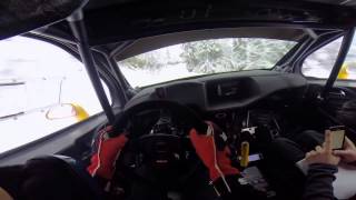 Rally car flat out in the snow POV [upl. by Jesselyn]