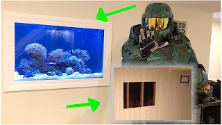 My In Wall Aquarium Start to Finish DIY [upl. by Eibreh]