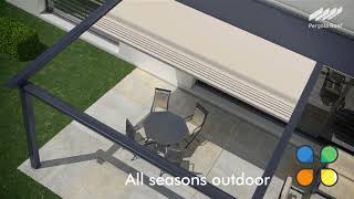 Pergola Roof  Motorized Retractable Awning [upl. by Kimitri761]