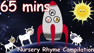 Zoom Zoom Zoom Were Going To The Moon And lots more Nursery Rhymes 65 minutes [upl. by Abehsat]