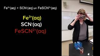 Le Chateliers Principle Part C  IronIII and Thiocyanate Equilibrium [upl. by Oralie]