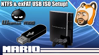 Using NTFS amp exFAT USB Drives on webMAN MOD  PS1 PS2 PS3 PSP ISO Setup [upl. by Brendan451]