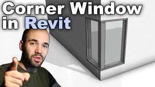 Corner Window in Revit Tutorial [upl. by Stahl612]