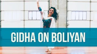 Gidha Dance on BOLIYAN  Lehmber Hussainpuri  BHANGRAlicious Dance Cover [upl. by Anilasor275]