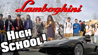 Driving My Lamborghini To High School At 17 Funny Supercar Reactions [upl. by Teresa977]