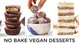 HEALTHY VEGAN NO BAKE DESSERTS ‣‣ easy to make [upl. by Nod]