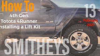 Easy Suspension Lift Kit Install Driveway lift  4th Gen 4Runner [upl. by Ahseihs197]