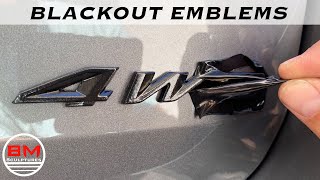 Blackout Car Emblems  Logo Cheaply and Easily  Plastidip  Hyperdip [upl. by Erreip]