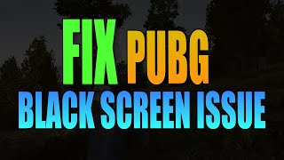 FIX PUBG Battlegrounds Black amp Blank Screen On PC [upl. by Libnah]