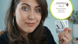 REVIEW amp DEMO KJAER WEIS FOUNDATION swatches  Integrity Botanicals [upl. by Viquelia]