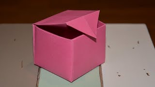 Origami Schachtel Falten mit Papier W [upl. by Finbar]