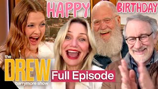 Drew Barrymores Surprise Birthday Special David Letterman Cameron Diaz Steven Spielberg amp More [upl. by Weisbrodt]