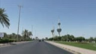 Streets deserted as temperatures soar in Kuwait City [upl. by Astiram366]