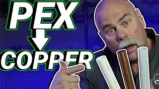 How to Connect PEX to Copper Plumbing Pipes [upl. by Siouxie]