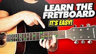 Learn The Fretboard  How To Memorize The Notes Of The Fretboard [upl. by Anahsahs]