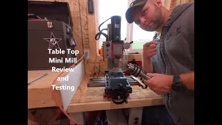 HARBOR FREIGHT MINI MILLING MACHINE SPEEDWAY SERIES REVIEW AND TESTING [upl. by Tamsky]