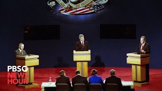 Bush Clinton Perot The first 1992 presidential debate [upl. by Annwahsal]