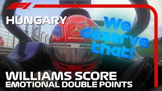 Russell And Latifi Score Emotional Double Points For Williams  2021 Hungarian Grand Prix [upl. by Enitsenrae153]