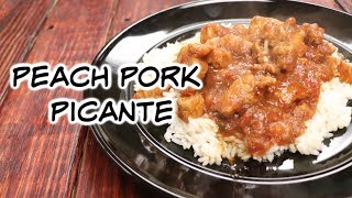 5 Ingredient Peach Pork Picante over Rice [upl. by Anitsugua367]