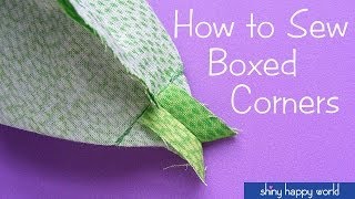 How to Sew Boxed Corners [upl. by Bremer]