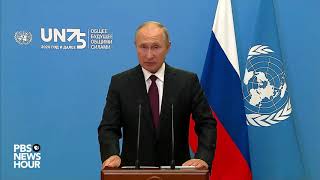 WATCH Russia President Putins full speech at UN General Assembly [upl. by Ruberta811]