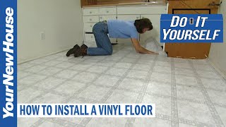 How to Install a Vinyl Floor  Do It Yourself [upl. by Beyer]