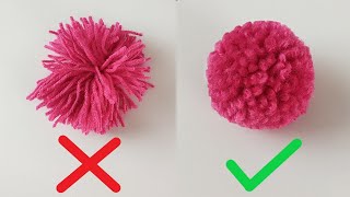 How to Make a Pom pom  Woolen Ball Making [upl. by Fortunato]