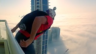 BASE jump into Downtown  Tall Building [upl. by Eniala]