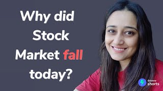 Why Stock Market Crashed today  Why did stock market fall today shorts [upl. by Suiramaj]