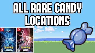 All Rare Candy Locations in Pokemon Brilliant Diamond amp Shining Pearl [upl. by Aedni]