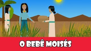 DESENHOS BÍBLICOS  O BEBÊ MOISÉS [upl. by Timrek]