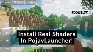 How To Install Real Shaders In PojavLauncher 2021 Minecraft Java Edition On Android [upl. by Marjory]