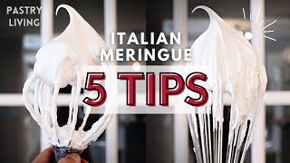 5 IMPORTANT TIPS TO MAKE PERFECT ITALIAN MERINGUE [upl. by Yanehs]