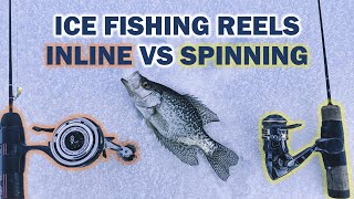 Ice Fishing Reels Inline vs Spinning Reels [upl. by Bisset]