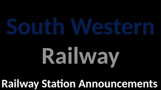 South Western Railway Station Announcements [upl. by Quartus]