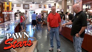 Pawn Stars 1940s Buster Brown Shoe Repair Bench  History [upl. by Bohrer]