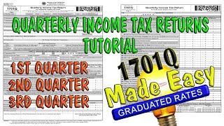 How to FILLOUT 1701Q Quarterly Income Tax Returns [upl. by Derayne]