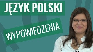 Język polski  Wypowiedzenie [upl. by Alyakcim115]