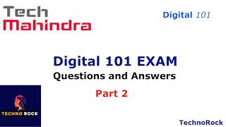 Tech Mahindra Digital 101 Exam Questions and Answers 2023  PASS 85 [upl. by Sumerlin]