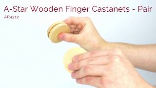 AStar Wooden Finger Castanets  Pair [upl. by Pals789]