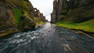 FPV Drone Flight through Beautiful Iceland Canyon [upl. by Petr]