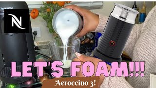 How To Foam Milk With Aeroccino 3 Make Coffee With Foam Tips amp Tricks  Easy Foamed Latte Recipe [upl. by Afton216]