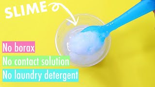 3 Ingredient Slime Without Borax Contact Lens Solution Laundry Detergent [upl. by Rheta]