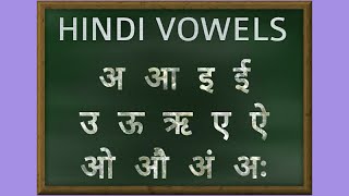 Hindi Vowels Pronunciation  Learn Hindi Alphabets [upl. by Yrokcaz]