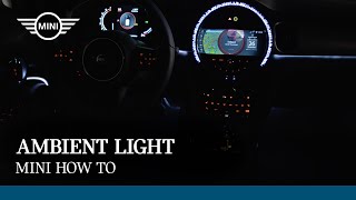 MINI Ambient Light  MINI HowTo [upl. by Autrey]